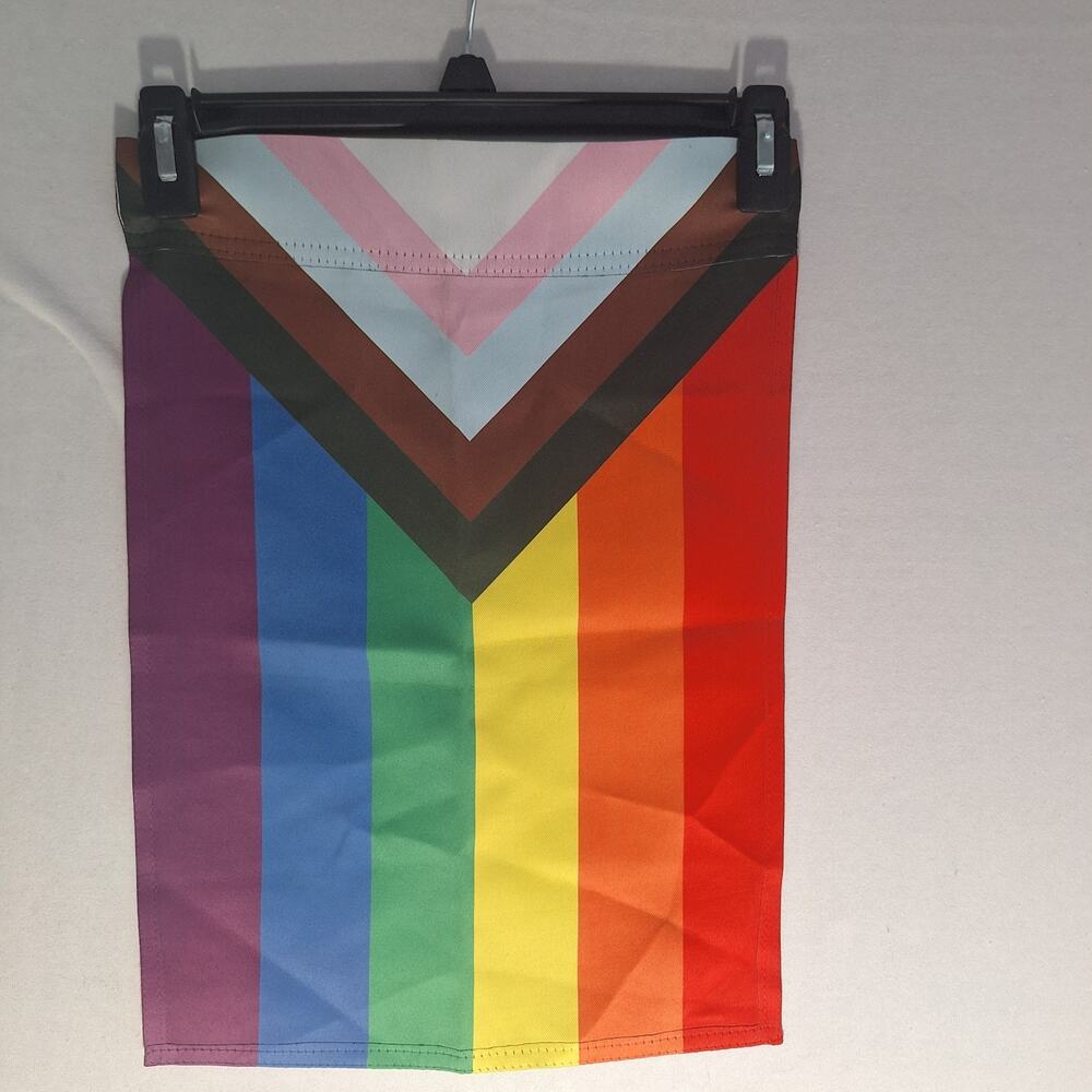 Progress Pride Garden Flag 13x17 Pride Flag LGBT Double Sided Rainbow/Inclusive